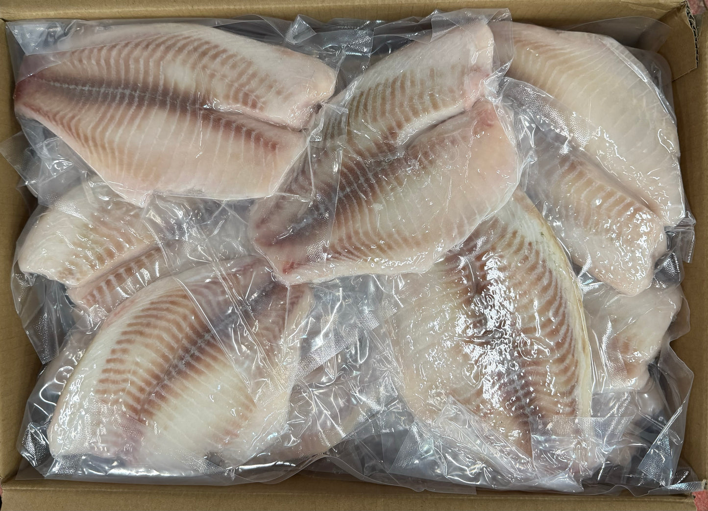 Tilapia, 5-7 oz, Fillets, Frozen, IQF, China, NW, 10 lb