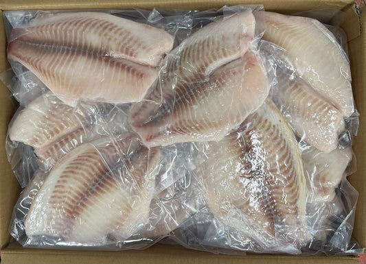 Tilapia, 5-7 oz, Fillets, Frozen, IQF, China, NW, 10 lb