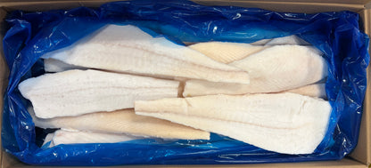 Halibut (Atlantic), 8-16oz, Fletches, Frozen, IQF, China, NW, 25lb