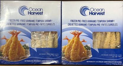 Shrimp (White), Tempura, 24-28G, Pre fried, Vannamei, Breaded, 50% shrimp,  Frozen, IQF, Vietnam, NW10kg, (10 x1kg)