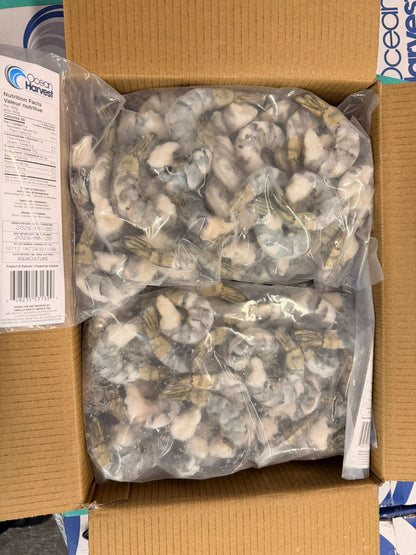 Shrimp (Black Tiger), 16-20, PDTO, Frozen, Vietnam, Ocean Harvest, NW, 10 lb, 5x2lb