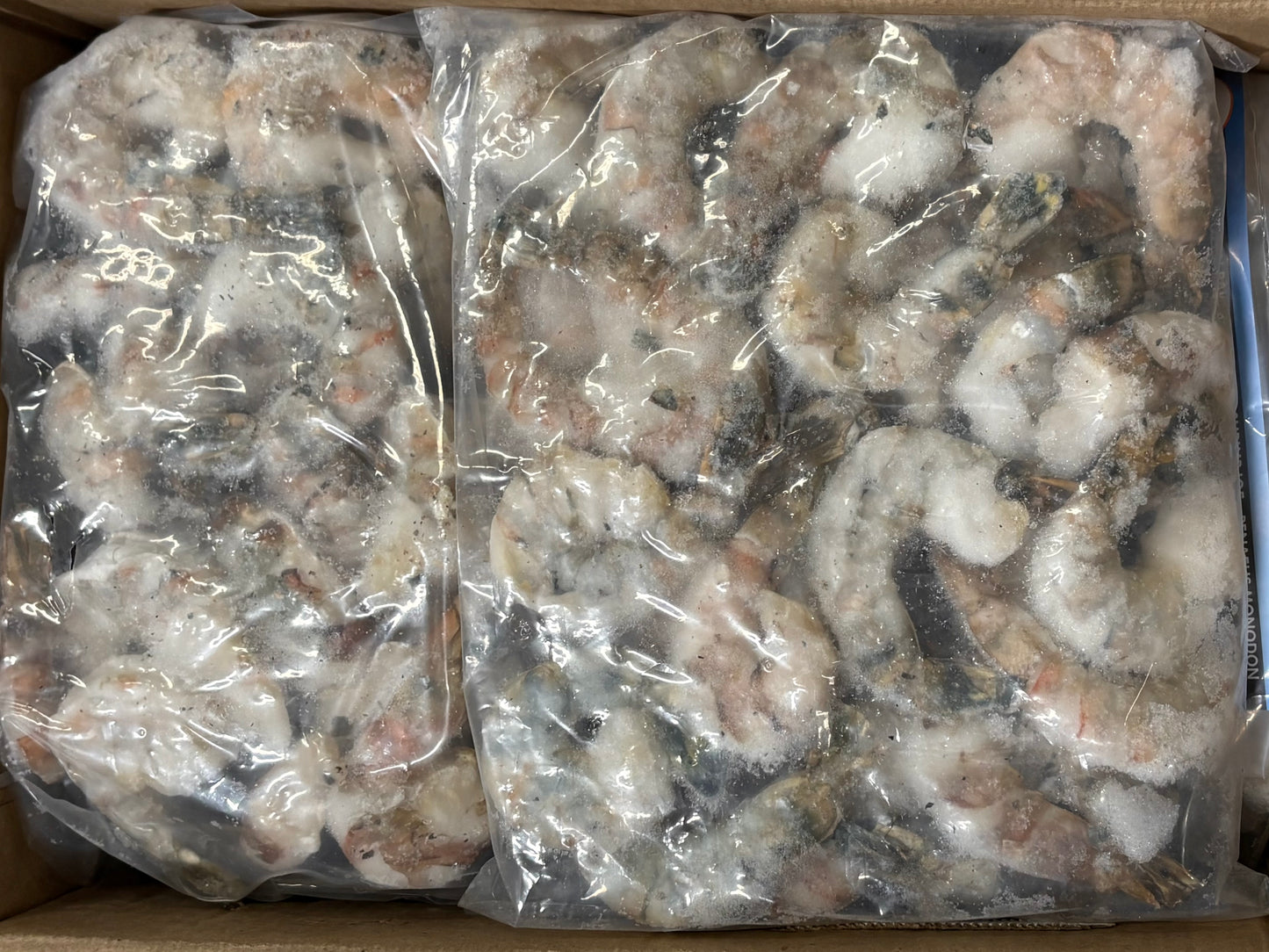 Shrimp (Black Tiger), 13-15, PDTO, Frozen, India, NW, 10 lb, 5 x 2 lb