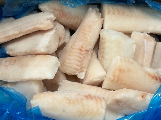 Haddock, 5 oz, Loins, 100%, Skinless, Boneless, Frozen, IQF, PBO, Light treated, China, 5-8% glazing, NW, 10 lb