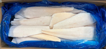 Halibut (Atlantic), 8-16oz, Fletches, Frozen, IQF, China, NW, 25lb