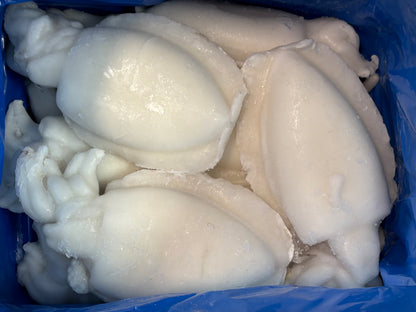 Cuttlefish, Whole (Cleaned),1-2, Frozen, India, IQF, NW, 22lbs, 30% Glaze