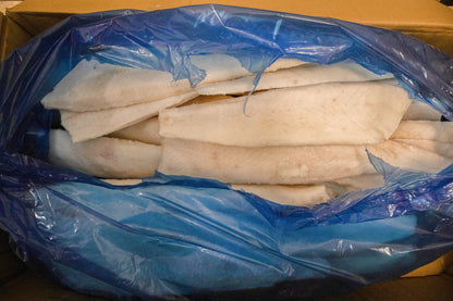 Halibut (Pacific), 8-16oz, Fletches, Frozen, IQF, Ocean Harvest, NW, 25lb, China