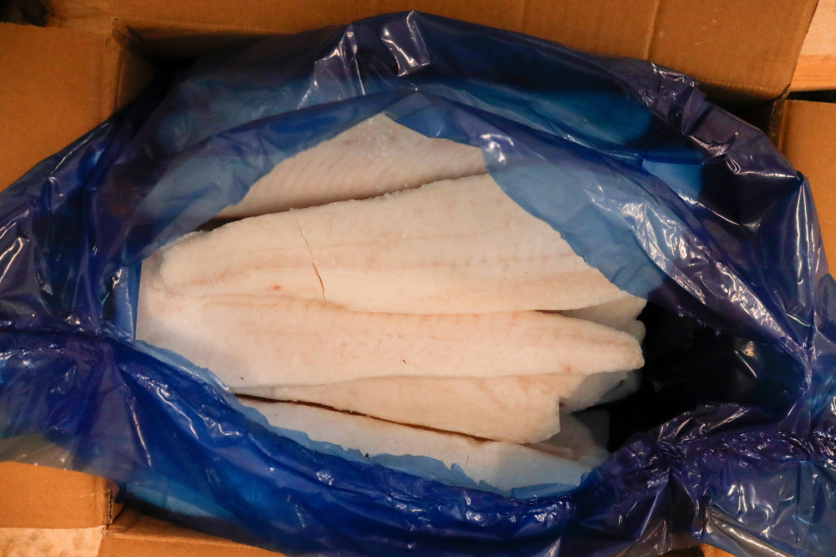Halibut (Pacific), 6-8oz, Fletches, Frozen, IQF, Ocean Harvest, NW, 10lb