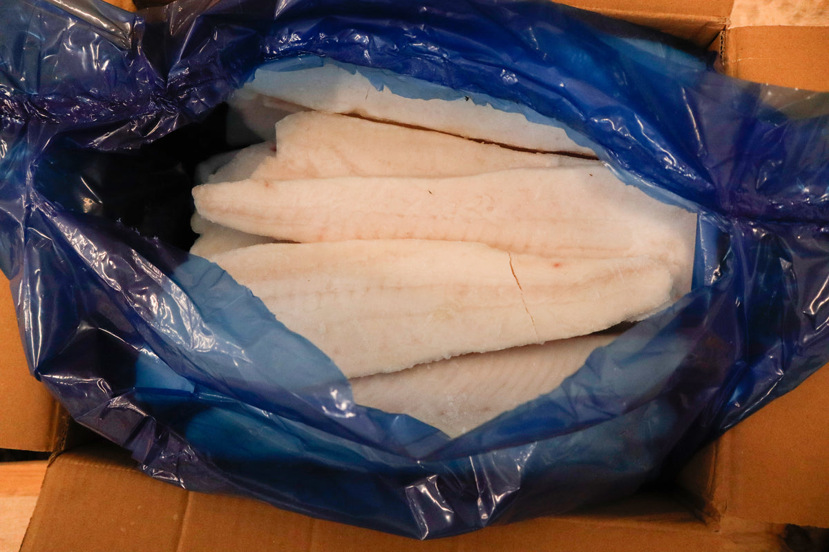 Halibut (Pacific), 6-8oz, Fletches, Frozen, IQF, Ocean Harvest, NW, 10lb