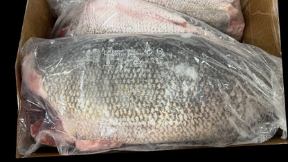 Perch (Nile), 1-3 kg/pc, Headless, Gutted, J-Cut, Tail Off, Frozen, IWP, Tanzania, NW, 20 kg (44.1 lb)