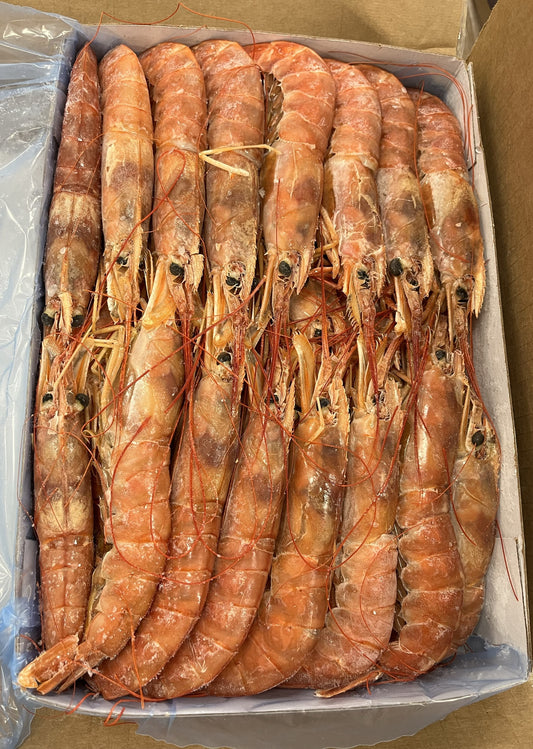 Shrimp (Red), L1 10-20 ppk, Head On, Frozen, Block, Argentina, NW, 12 kg, 6 x 2 kg