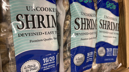 Shrimp (Black Tiger), 16-20, EZP, Frozen,  NW, 20 lb, 10 x 2 lb