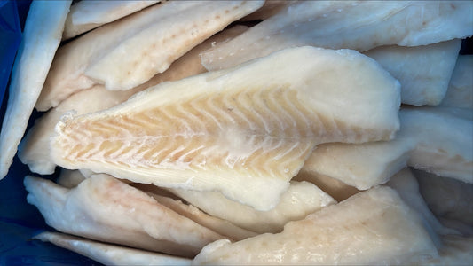 Haddock, 4 oz, Fillets, Skinless, Boneless, J-Cut, Frozen, NW, 10 lb