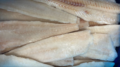 Goberge, 2-4 oz, filets, sans peau, désossé, congelé, NW, 10 lb