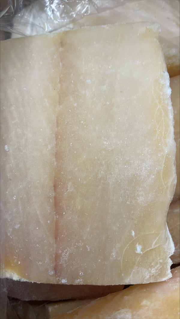 Halibut (Atlantic), Portions, 1-6 oz, Random Size, Skinless, Boneless, Frozen, IQF, SPAIN, NW, 1x10lb