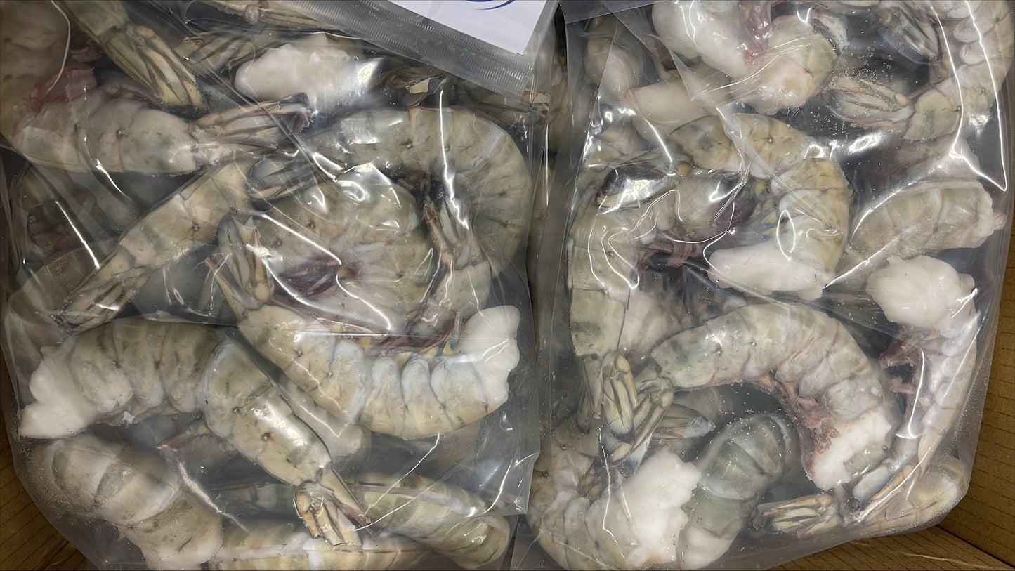 Shrimp, (Black Tiger), 4-6, EZP, Frozen, NW, 10 lb , 5 x 2 lb
