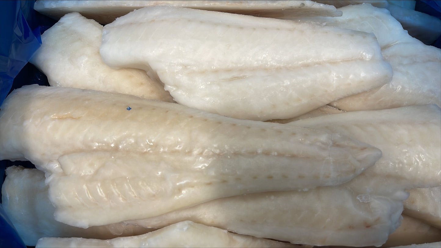Haddock (Chemfree),7oz, Fillets, Skinless, Boneless, J-Cut, Frozen, IQF, China, NW, 10 lb
