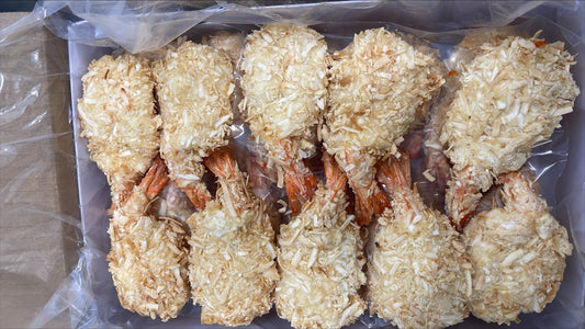 Crevettes, (blanches), 13-15, Coconut Brd Bfly, congelées, NW, 10 lb, 5 x 2 lb