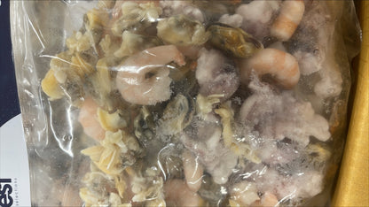 Seafood Mix, 5-Mix, Frozen, NW, 20 lb, 20 x 1 lb