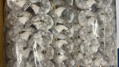 Shrimp, (White), 21-25, PDTO, Skw (5 pc), Frozen, NW, 10 lb , 5 x 2 lb