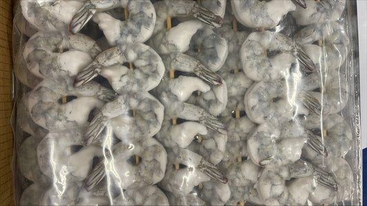 Shrimp, (White), 21-25, PDTO, Skw (5 pc), Frozen, NW, 10 lb , 5 x 2 lb