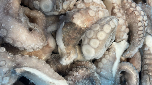 Octopus, (Vulgaris), T6 (0.8-1.2 kg), Legs, Frozen, NW, Morocco, 6 kg (13.23 lb)