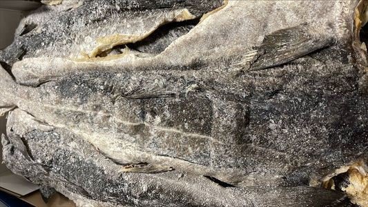 Saithe (Dried Salted), 13-15pcs/case, Chilled, Norway, NW 50 lb