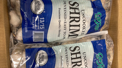 Shrimp (Black Tiger), 13-15, EZP, Frozen, IQF, Vietnam,  NW, 20 lb, 10 x 2 lb