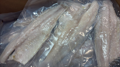 Sea Bass (European), Fillet, 6-8 oz, skin on, Boneless, Frozen, IVP, NW 1 x 5kg (11.023lb)