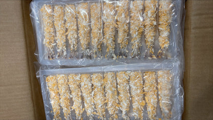 Shrimp, (White), 21-25, Torpedo Breaded, Raw, Frozen, NW, 4 kg, 20 x 200 g