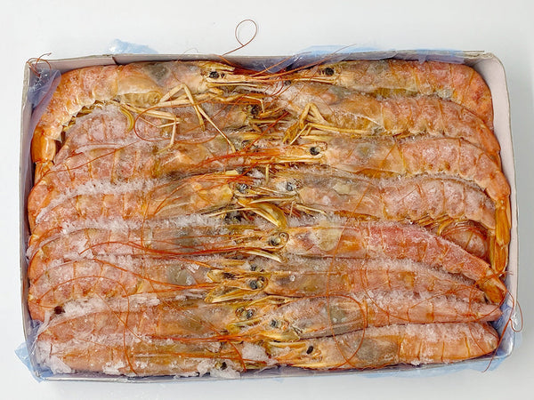 Shrimp, (Red), L1 10-20 pc/kg, Head On, Frozen, NW, 12 kg, 6 x 2 kg