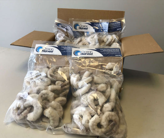 Crevettes, 21-25, PDTO, congelées, NW, 10 lb, 5 x 2 lb