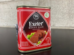 Bœuf Exeter en conserve Format : 24 x 340 g Caisse : 8,16 kg