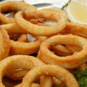 Squid, (Arrow), 3-7 cm, Rings, Breaded, Frozen, NW, 20 lb, 20 x 1 lb
